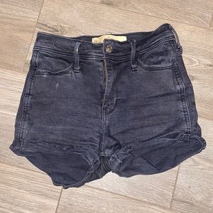 Hollister black high rise shorts